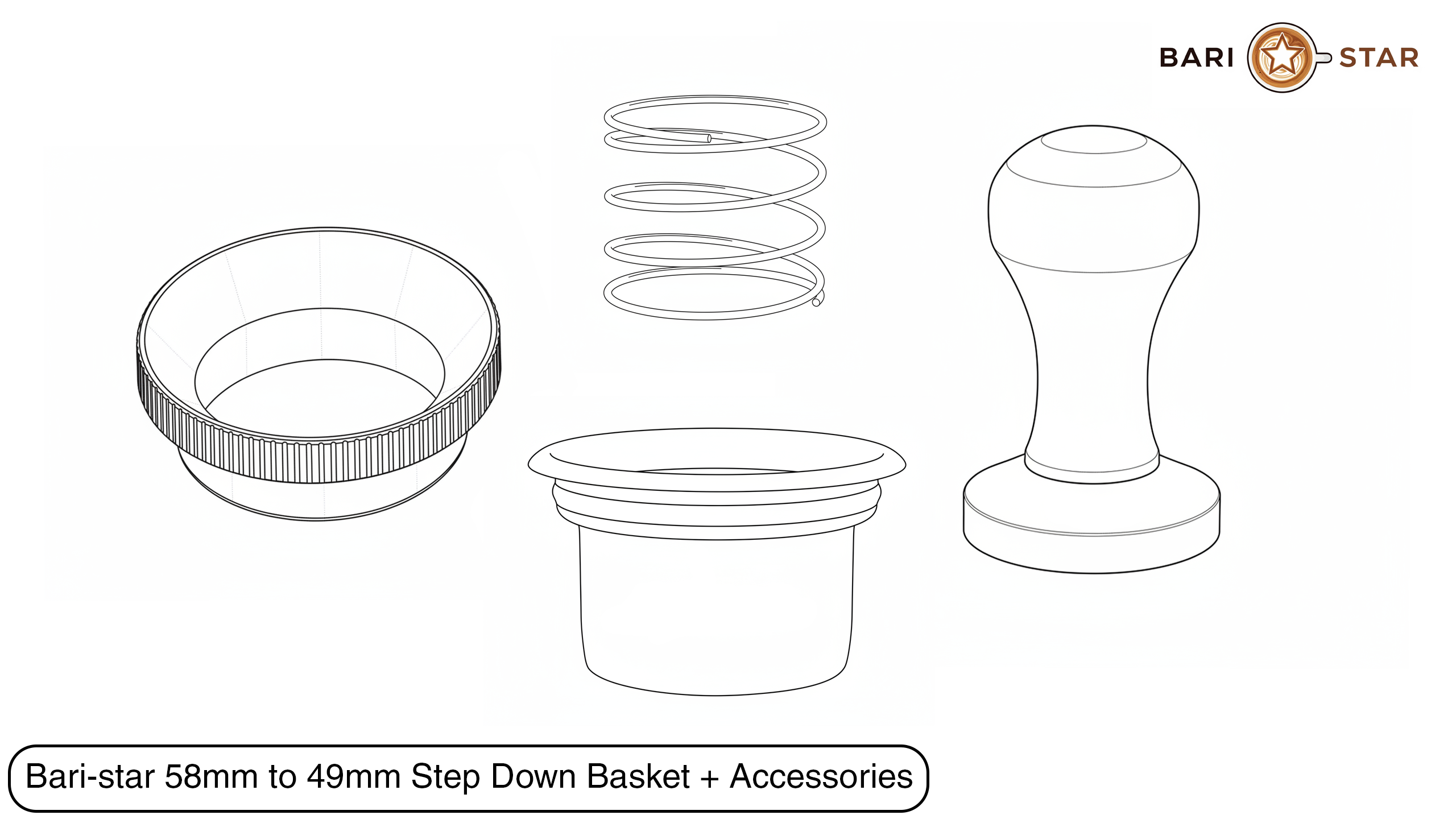 49MM STEP DOWN PORTAFILTER BASKET ACCESSORIES